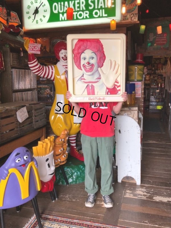 画像9: Vintage Ronald McDonald 3D Wall Sign (S202)