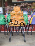 Vintage Mcdonald's Playland Chair Hamburger & Cheeseburger (S200）