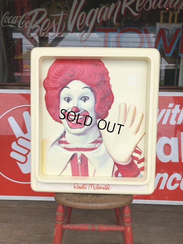 画像1: Vintage Ronald McDonald 3D Wall Sign (S202）