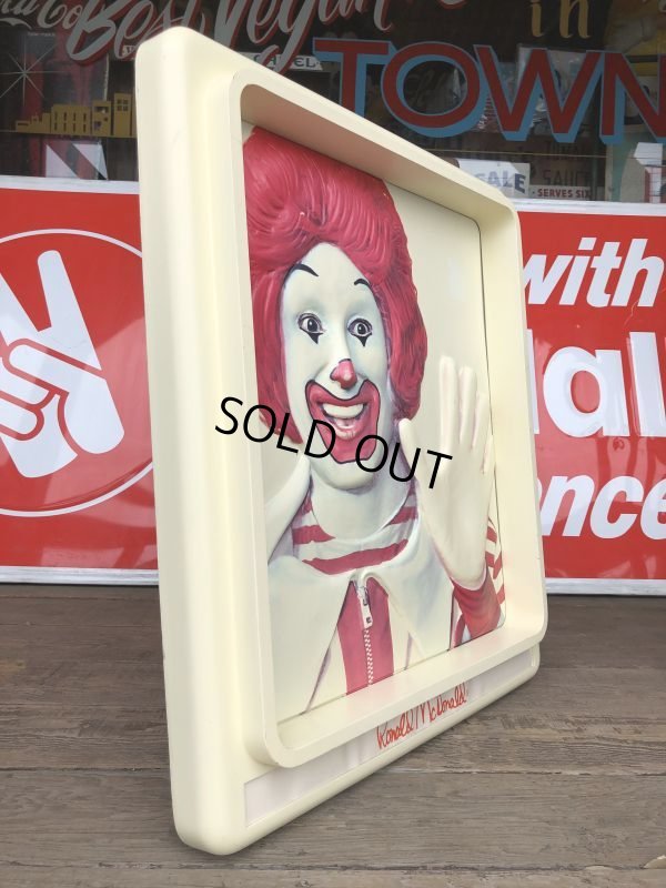 画像4: Vintage Ronald McDonald 3D Wall Sign (S202)