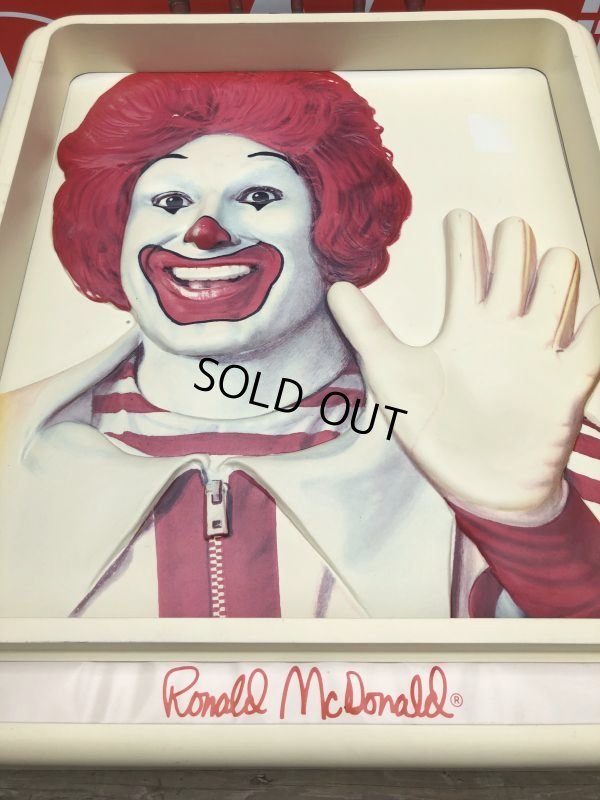 画像6: Vintage Ronald McDonald 3D Wall Sign (S202)