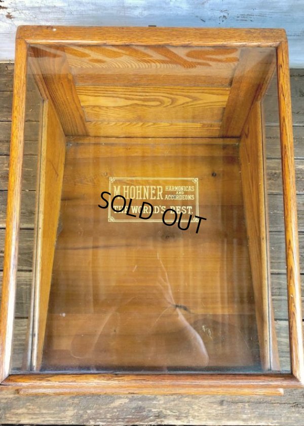 画像9: 1900s Antique Hohner Harmonica Counter Store Display Case (T203)