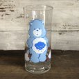 画像1: 1983 Pizza Hut Vintage Glass Care Bear Grumpy (w468) (1)