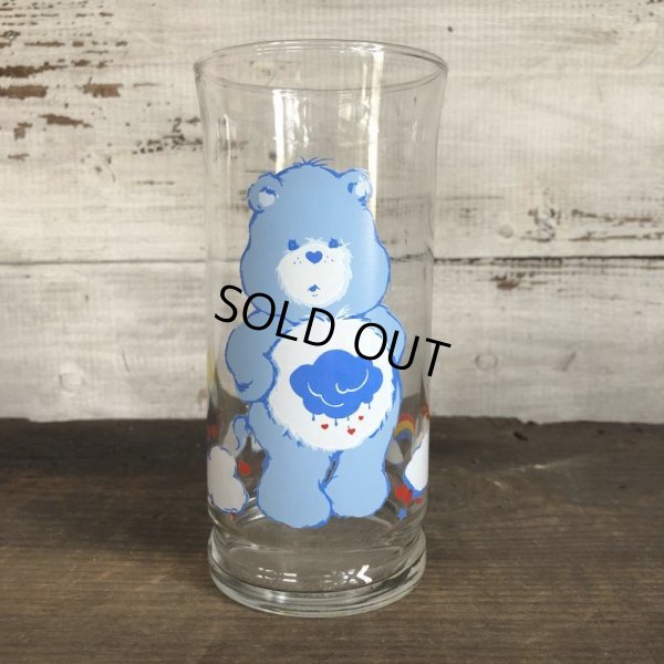 画像1: 1983 Pizza Hut Vintage Glass Care Bear Grumpy (w468)