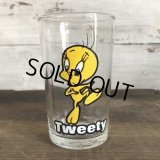 1976 Vintage Glass Looney Tunes Welch's  Tweety (w459)