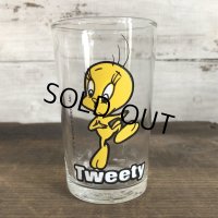 1976 Vintage Glass Looney Tunes Welch's  Tweety (w459)