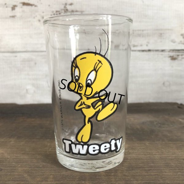 画像1: 1976 Vintage Glass Looney Tunes Welch's  Tweety (w459)