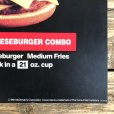 画像2: 1991 Vintage McDonalds Trance Light Sign CHEESEBURGER COMBO (T219) (2)