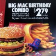 画像4: 1988 Vintage McDonalds Trance Light Sign BIG MAC BIRTHDAY COMBO (T220)