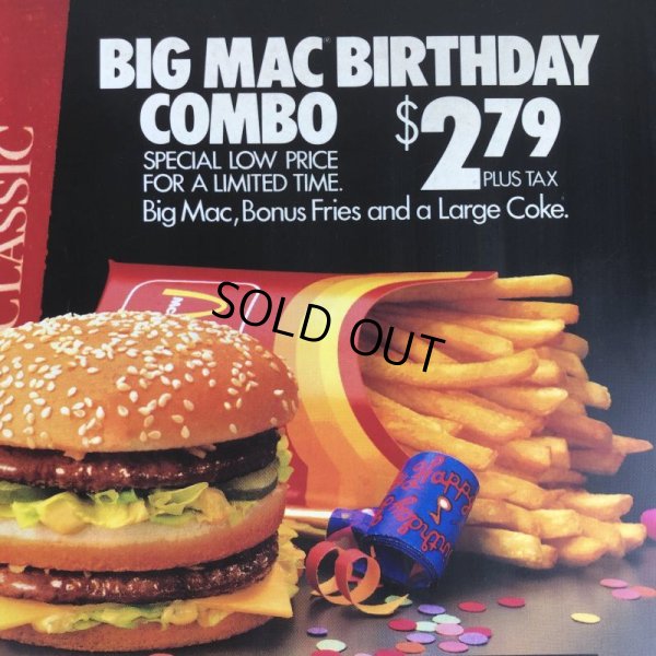 画像4: 1988 Vintage McDonalds Trance Light Sign BIG MAC BIRTHDAY COMBO (T220)