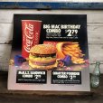 画像1: 1988 Vintage McDonalds Trance Light Sign BIG MAC BIRTHDAY COMBO (T220) (1)