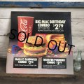 1988 Vintage McDonalds Trance Light Sign BIG MAC BIRTHDAY COMBO (T220)