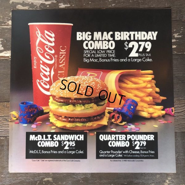 画像5: 1988 Vintage McDonalds Trance Light Sign BIG MAC BIRTHDAY COMBO (T220)