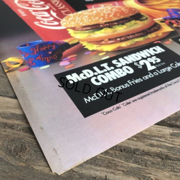 画像2: 1988 Vintage McDonalds Trance Light Sign BIG MAC BIRTHDAY COMBO (T220)