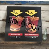 1991 Vintage McDonalds Trance Light Sign CHEESEBURGER COMBO (T219)