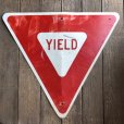 画像4: Vintage Road Sign YIELD (T222)