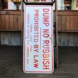 画像2: Vintage Road Sign DUMP NO RUBBISH (T226) (2)