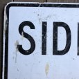 画像4: Vintage Road Sign SIDEWALK CLOSED (T225)
