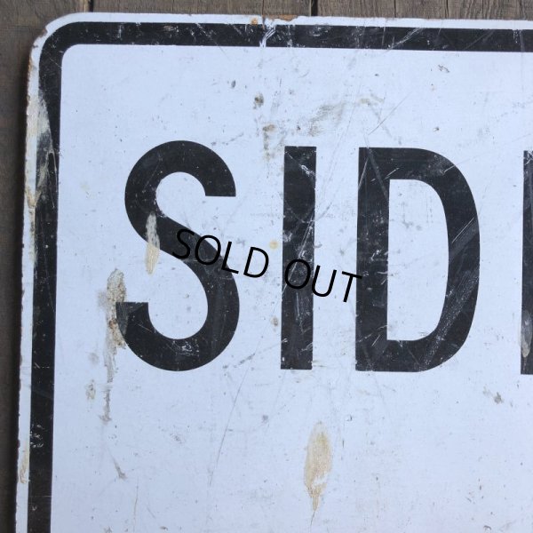 画像4: Vintage Road Sign SIDEWALK CLOSED (T225)