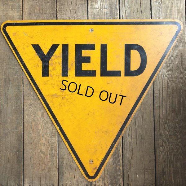 画像4: Vintage Road Sign YIELD (T221)