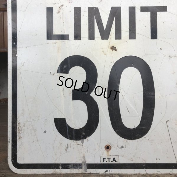 画像3: Vintage Road Sign SPEED LIMIT 30 (T229)
