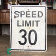 画像1: Vintage Road Sign SPEED LIMIT 30 (T229) (1)