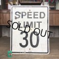 Vintage Road Sign SPEED LIMIT 30 (T229)