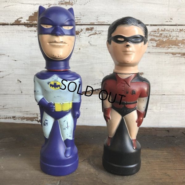 画像2: Vintage Soaky Bobble Bath bottle BATMAN & ROBIN Set (T240)