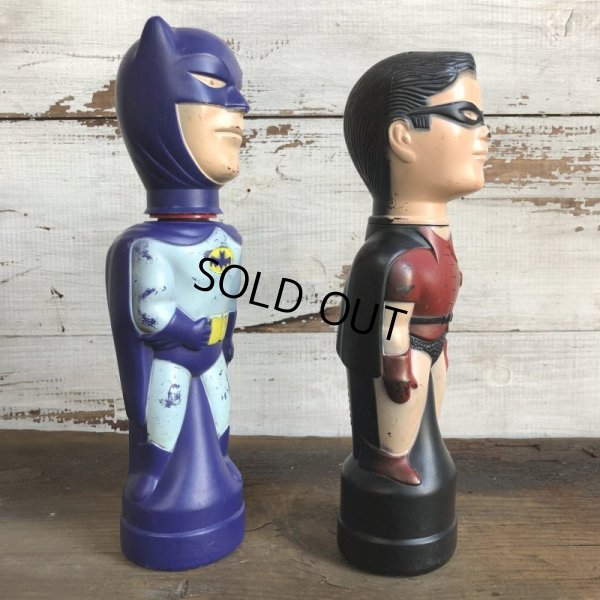 画像3: Vintage Soaky Bobble Bath bottle BATMAN & ROBIN Set (T240)