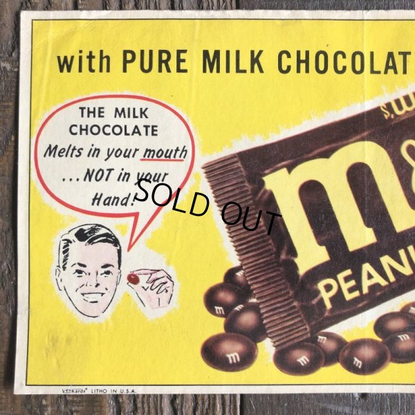 画像4: 1960s Vintage Advertising Store Decals Sign M&M's (T234)