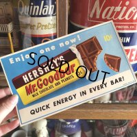 1960s Vintage Advertising Store Decals Sign Hershey's Mr.Goodbar (T233)