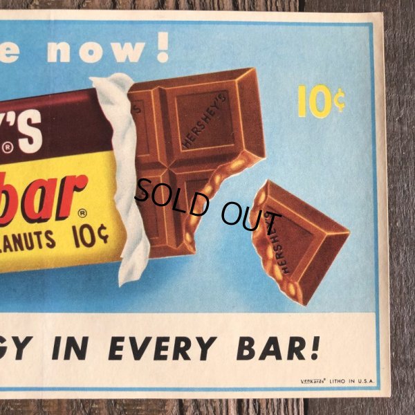 画像3: 1960s Vintage Advertising Store Decals Sign Hershey's Mr.Goodbar (T233)