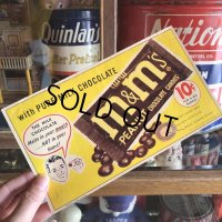 1960s Vintage Advertising Store Decals Sign M&M's (T234)