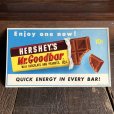 画像2: 1960s Vintage Advertising Store Decals Sign Hershey's Mr.Goodbar (T233) (2)