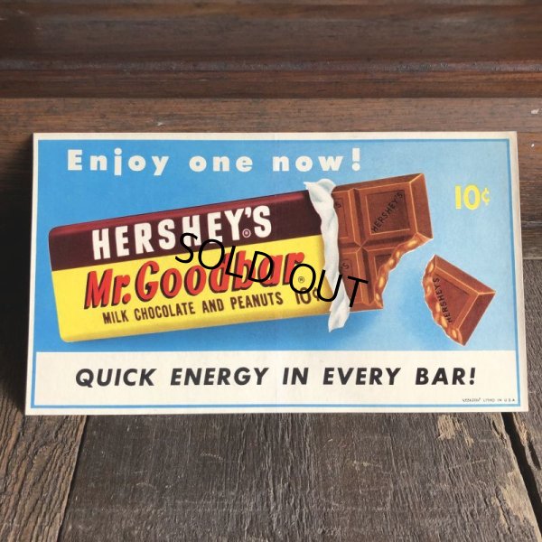 画像2: 1960s Vintage Advertising Store Decals Sign Hershey's Mr.Goodbar (T233)