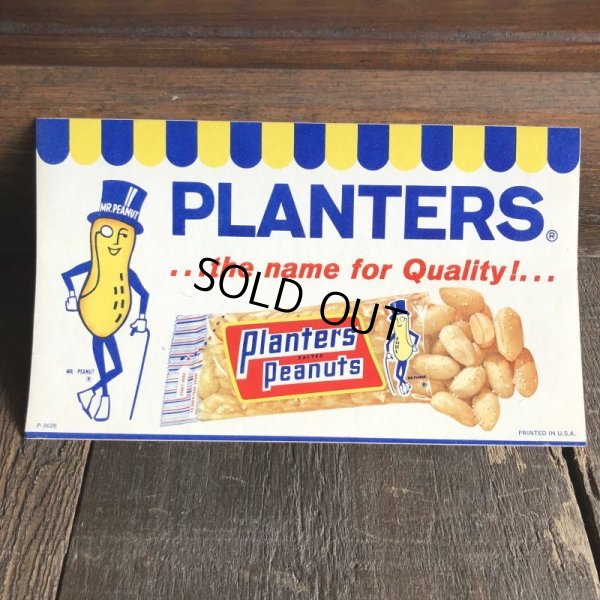 画像2: 1960s Vintage Advertising Store Decals Sign Planters Mr.Peanuts (T235)