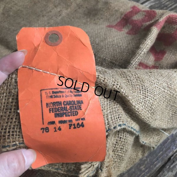 画像5: Vintage Planters Mr. Peanut Burlap Bag (T269)