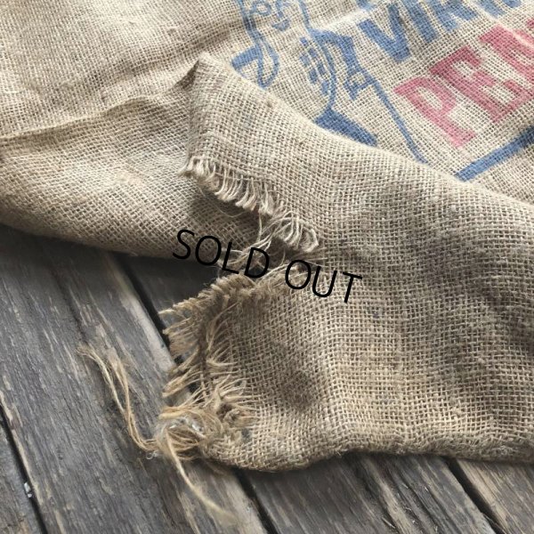 画像6: Vintage Planters Mr. Peanut Burlap Bag (T269)
