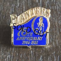 Vintage Planters 75th Aniversary 1906-1981 Mr. Peanut Pins (T265)