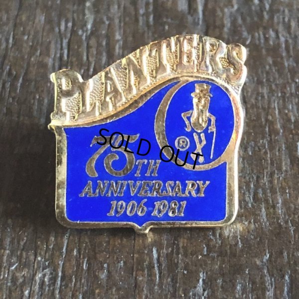 画像1: Vintage Planters 75th Aniversary 1906-1981 Mr. Peanut Pins (T265)