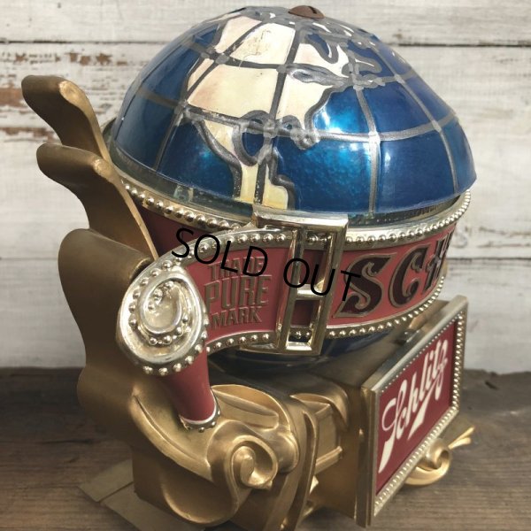 画像7: Vintage 70s Schlitz Beer Spinning Globe Motion Lighted Sign (T271)