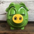 画像6: 70s Vintage Psychedelic Hippi Pig Piggy Bank BIG SIZE (T284)