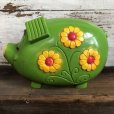 画像4: 70s Vintage Psychedelic Hippi Pig Piggy Bank BIG SIZE (T284)