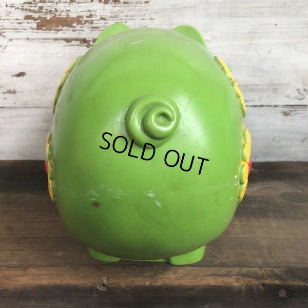 画像3: 70s Vintage Psychedelic Hippi Pig Piggy Bank BIG SIZE (T284)