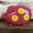 画像4: 70s Vintage Psychedelic Hippi Pig Piggy Bank BIG SIZE (T285)