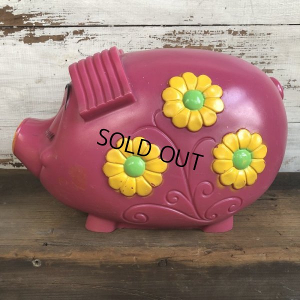 画像4: 70s Vintage Psychedelic Hippi Pig Piggy Bank BIG SIZE (T285)