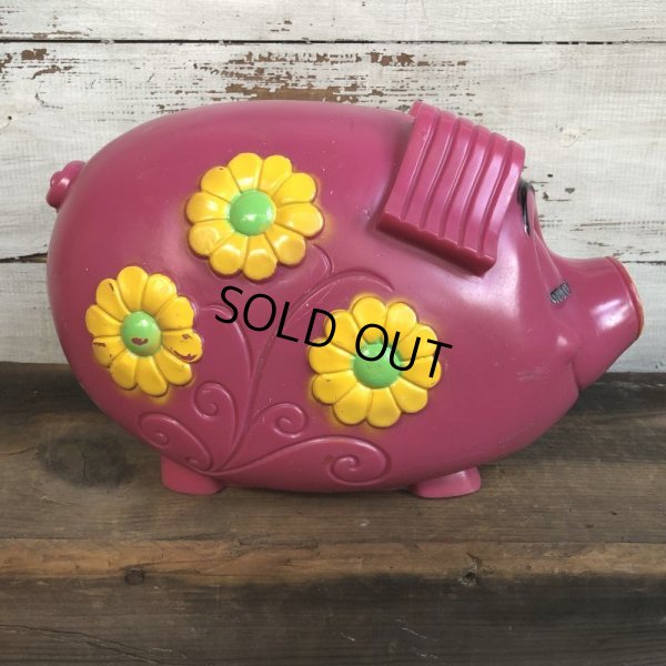 画像2: 70s Vintage Psychedelic Hippi Pig Piggy Bank BIG SIZE (T285)