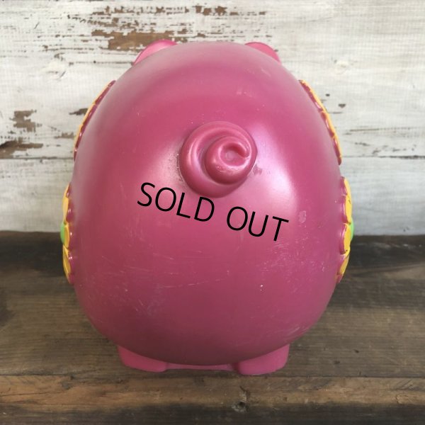 画像3: 70s Vintage Psychedelic Hippi Pig Piggy Bank BIG SIZE (T285)