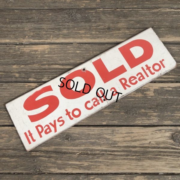 画像4: Vintage Sign SOLD It Pay to call a Realtor (T288)