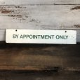 画像1: Vintage Sign BY APPOINTMENT ONLY (T290) (1)